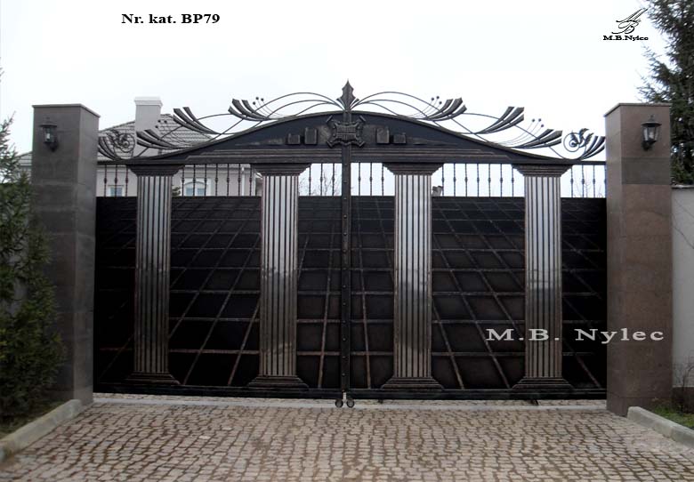 Brama nowoczesna w stylu greckim bp79